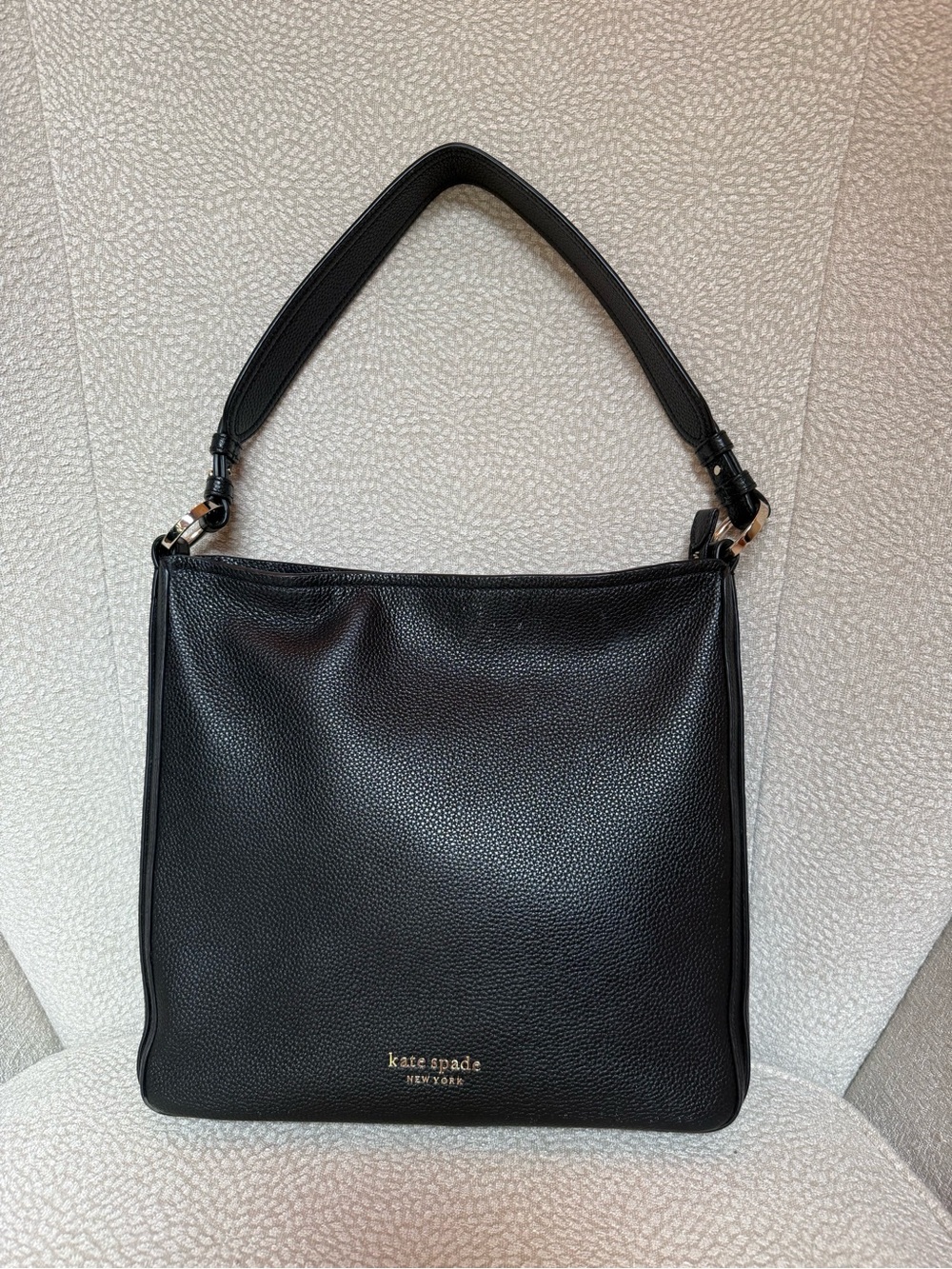 kate spade New York Black Pebbled Leather Shoulder Bag